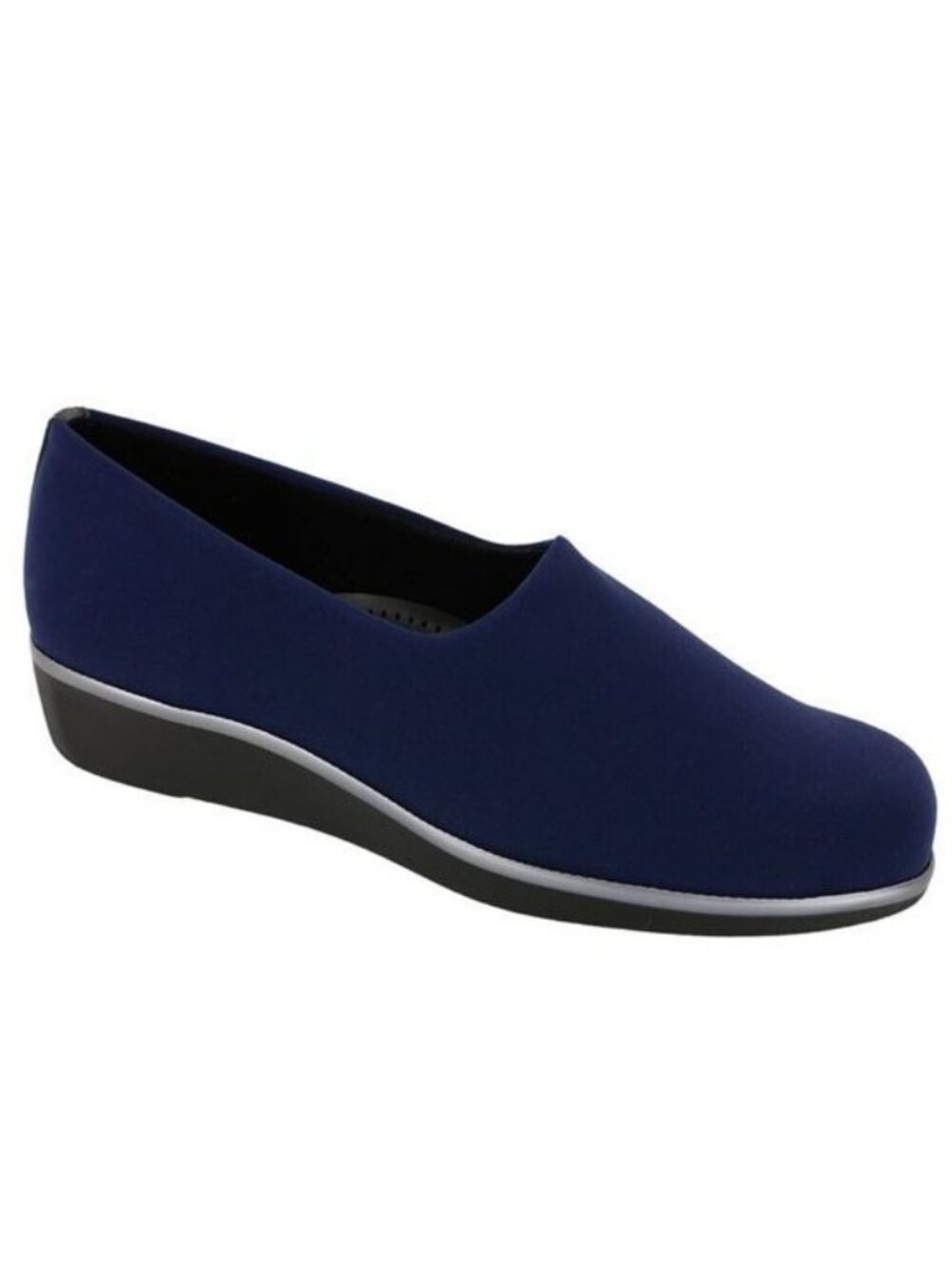 SAS Tripad Womens Navy Wedge Slip-On Shoes Size 8M Made In USA Comfortable - Picture 2 of 6